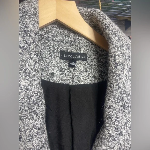 JLUXLABEL Light Gray Tweed Jumpsuit